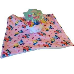 Smoochy Pals Lovey Blankie  Security Blanket Cat Plush Size 14 x 14 New with Tag